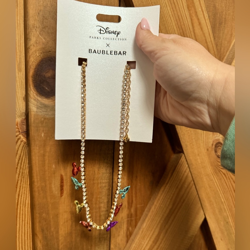 Disney X Bauble bar Mickey balloon necklace